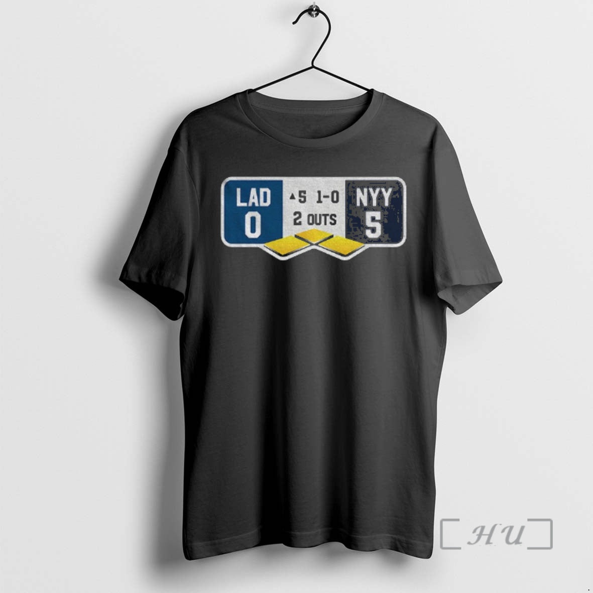 Officials Dodgers Yankees World Series Top Of The Fifth Lad 0 5 Nyy Premium T-Shirts, Hoodie, Sweatshirt | InkRitualCo.com