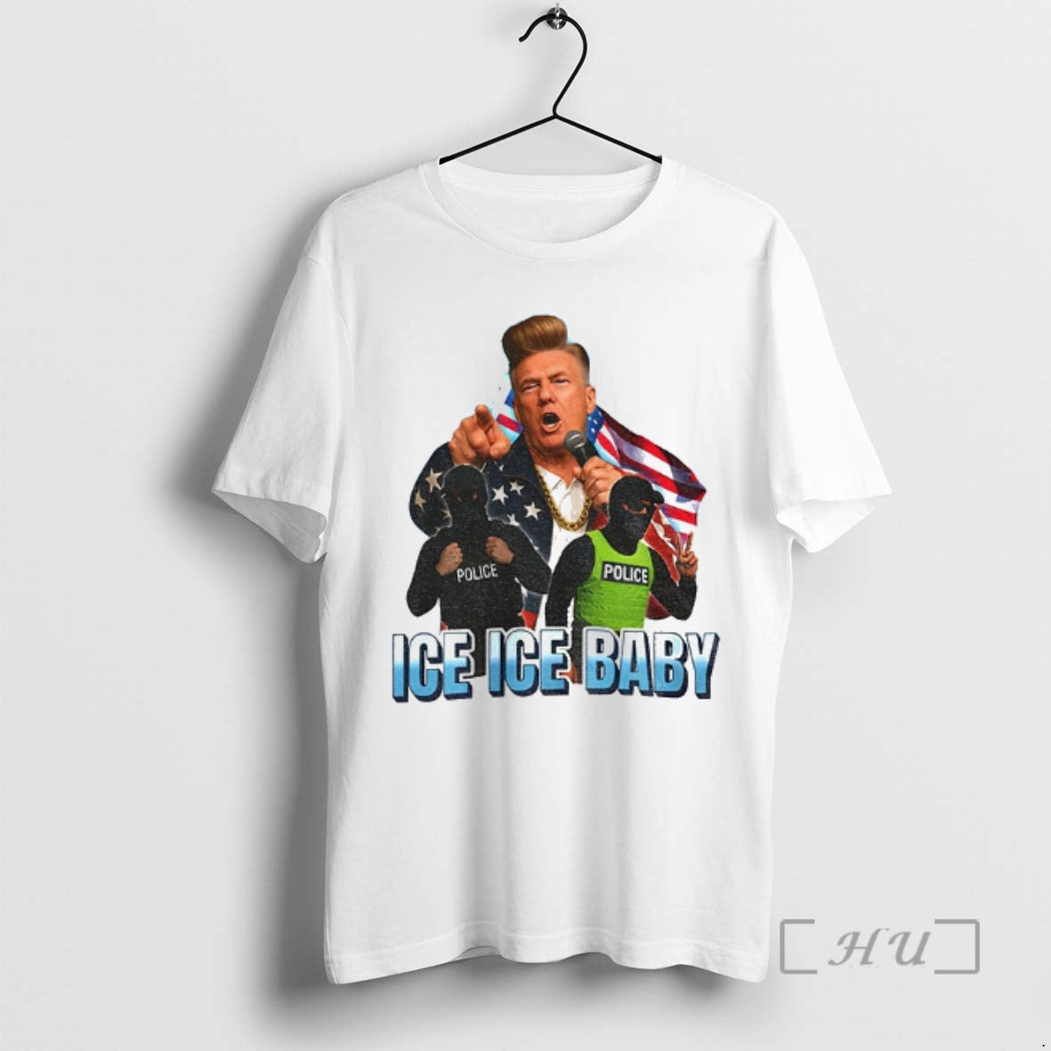 Officials Donald Trump Ice Ice Baby American Flag T-Shirts, Hoodie, Sweatshirt | InkRitualCo.com