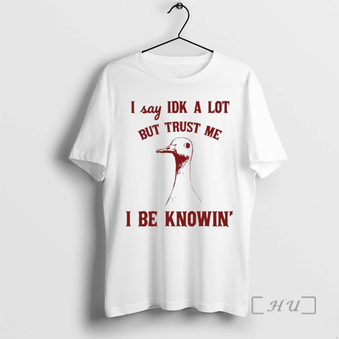 Officials Duck I Say Idk A Lot But Trust Me I Be Knowin Art Premium T-Shirts, Hoodie, Sweatshirt | InkRitualCo.com