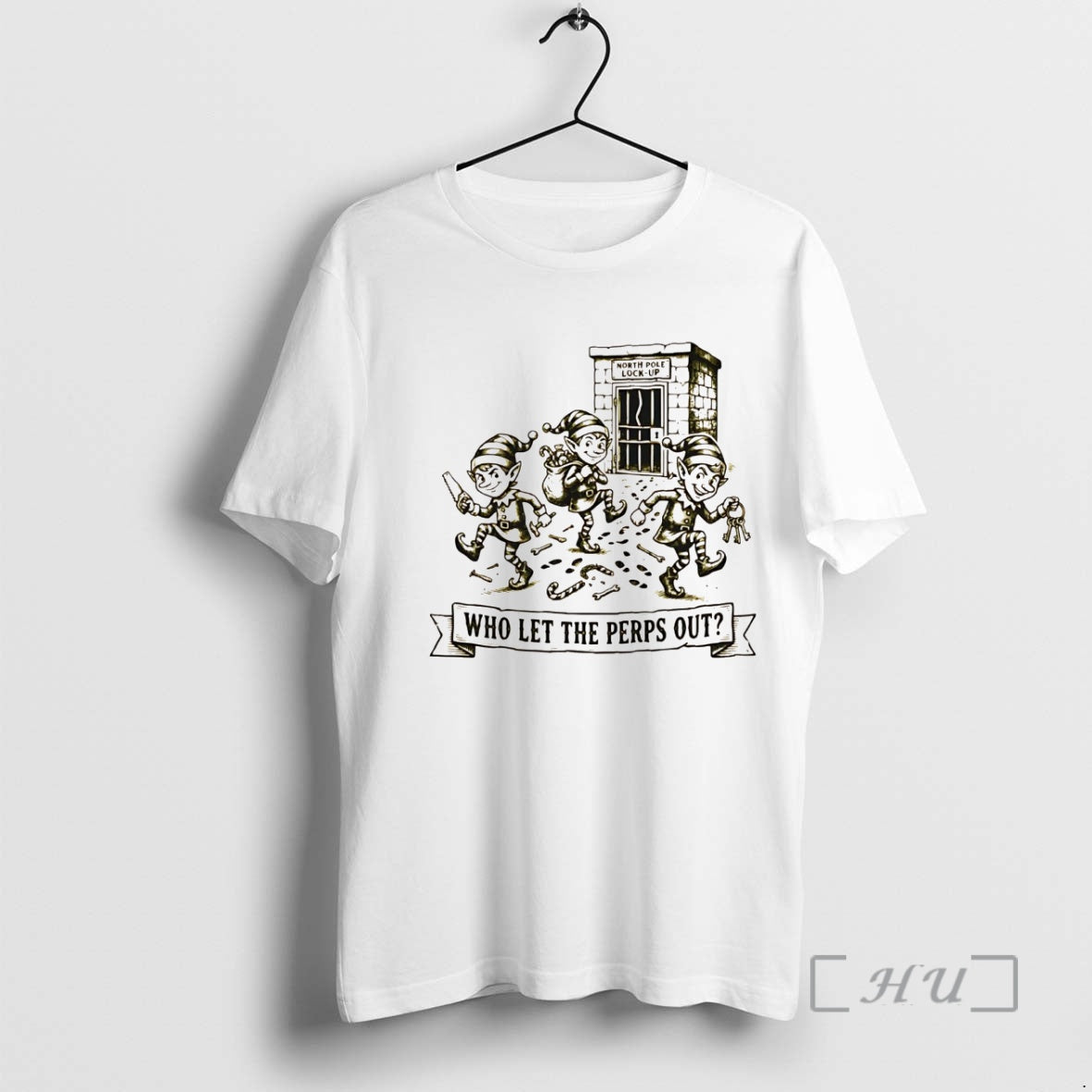 Officials Elf Who Let The Perps Out Christmas T-Shirts, Hoodie, Sweatshirt | InkRitualCo.com