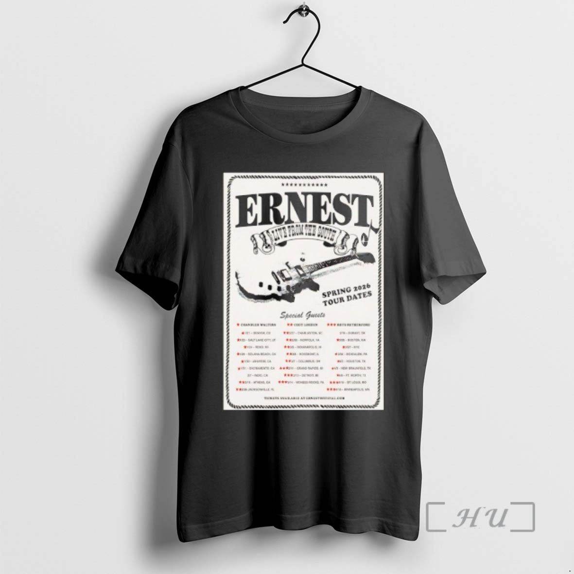 Officials Ernest Live From The South Spring Tour Dates 2026 T-Shirts, Hoodie, Sweatshirt | InkRitualCo.com