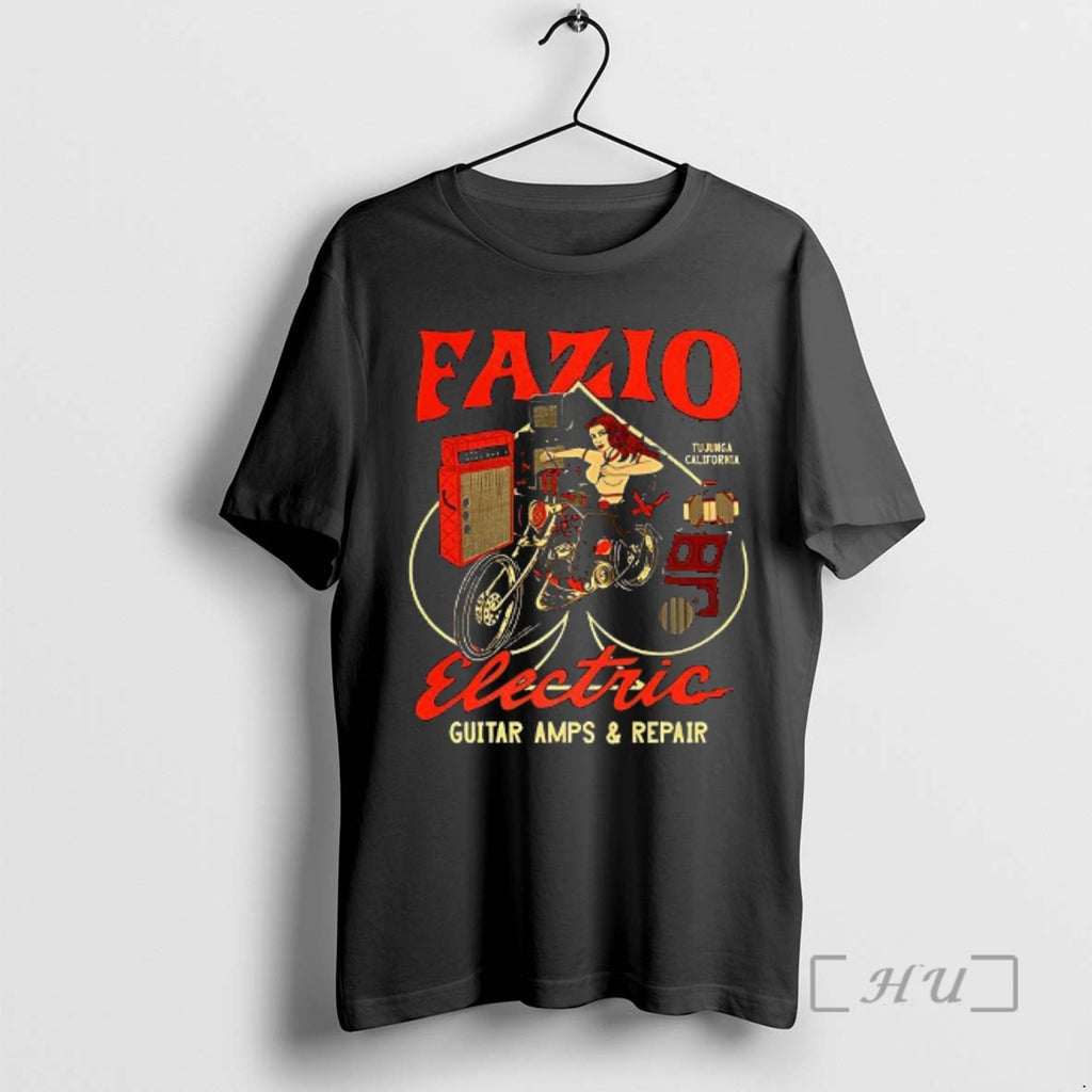 Officials Fazio Electric Motor Guitar Amps And Repair T-Shirts, Hoodie, Sweatshirt | InkRitualCo.com