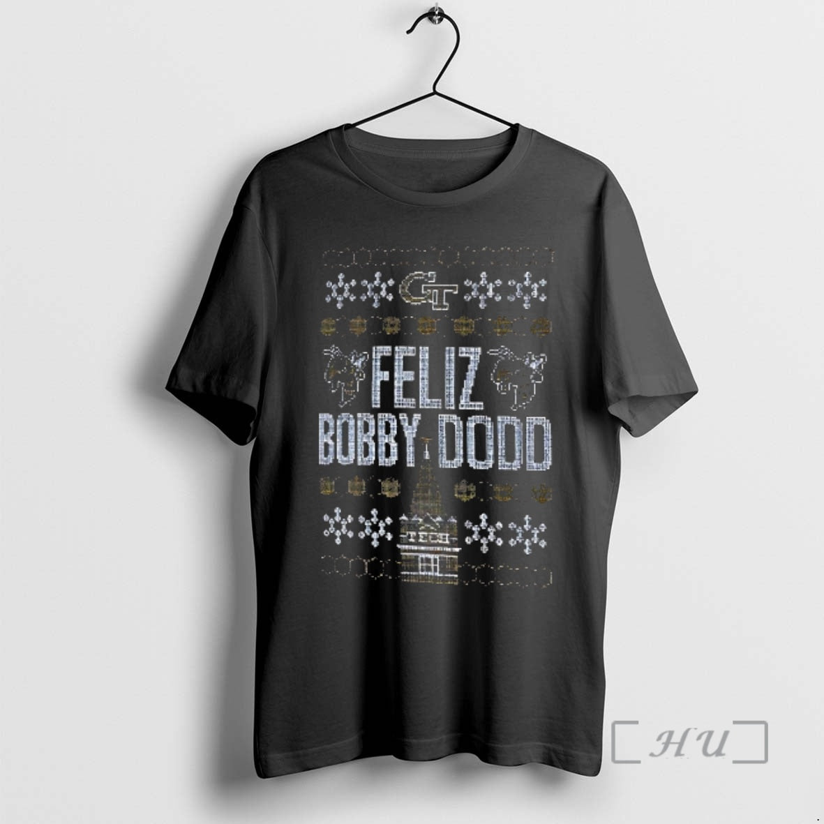 Officials Feliz Bobby Dodd Georgia Tech Yellow Jackets Ugly Christmas T-Shirts, Hoodie, Sweatshirt | InkRitualCo.com