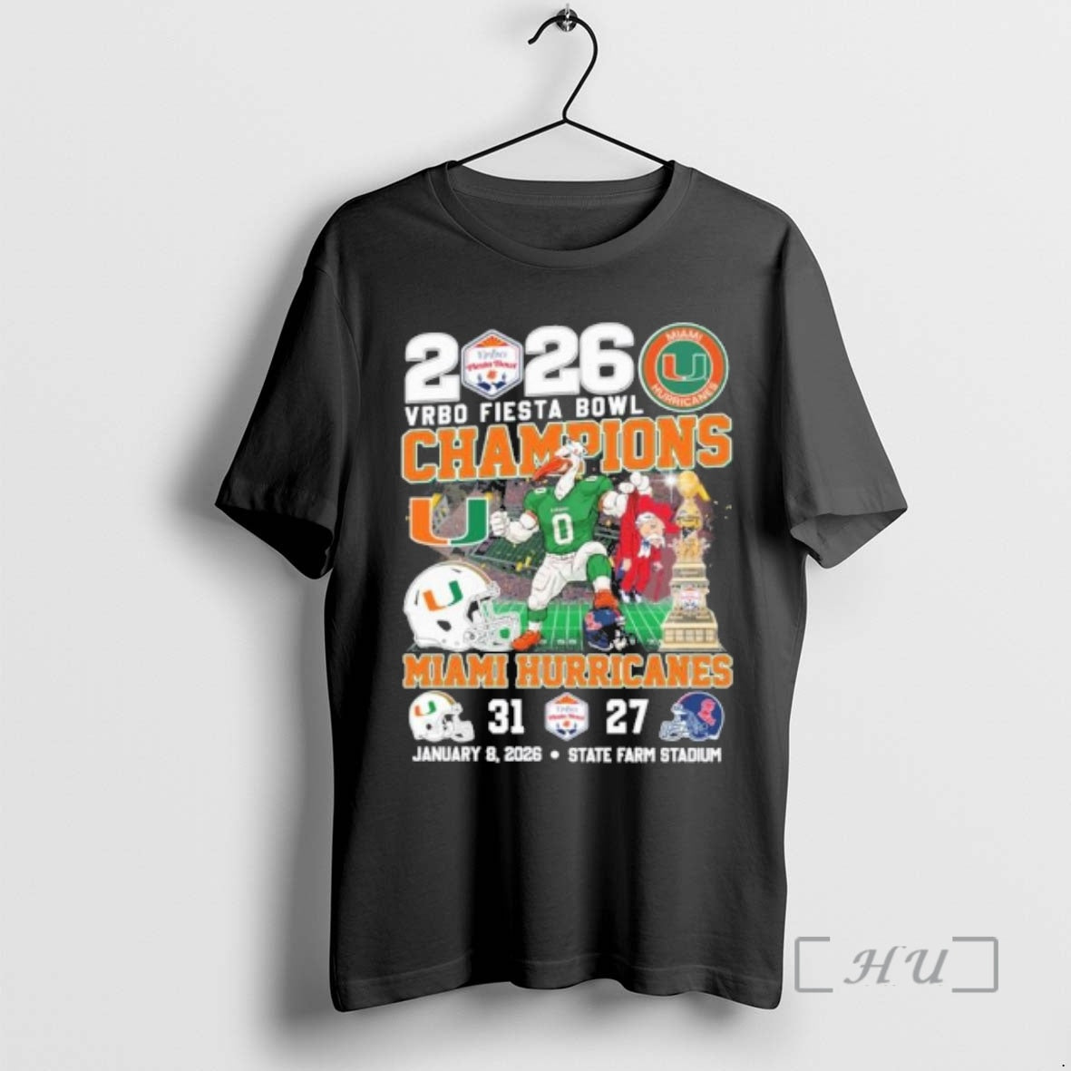 Officials Fiesta Bowl Champions Miami Beat Ole Miss Cfp T-Shirts, Hoodie, Sweatshirt | InkRitualCo.com