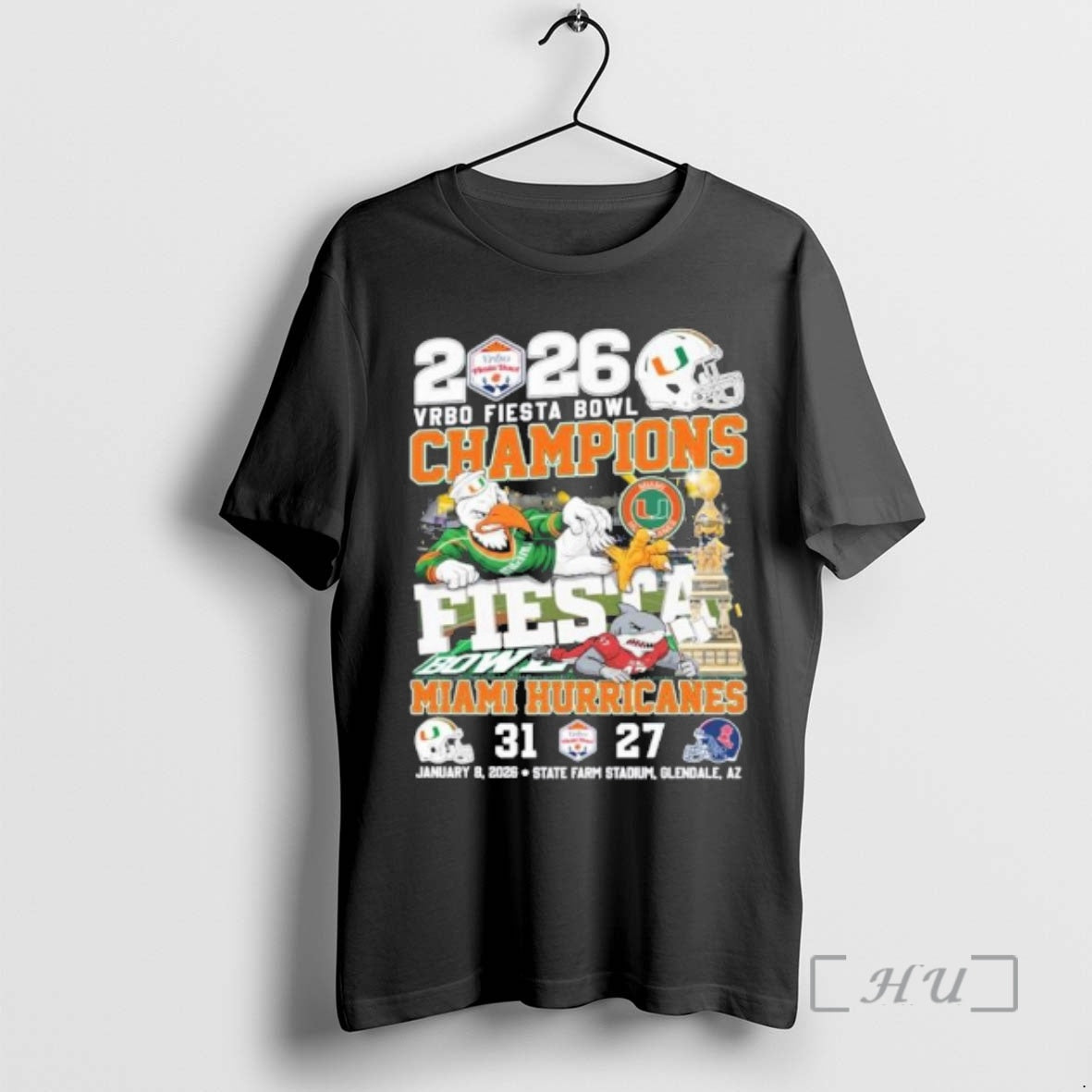Officials Fiesta Bowl Champions Miami Football Cfp T-Shirts, Hoodie, Sweatshirt | InkRitualCo.com