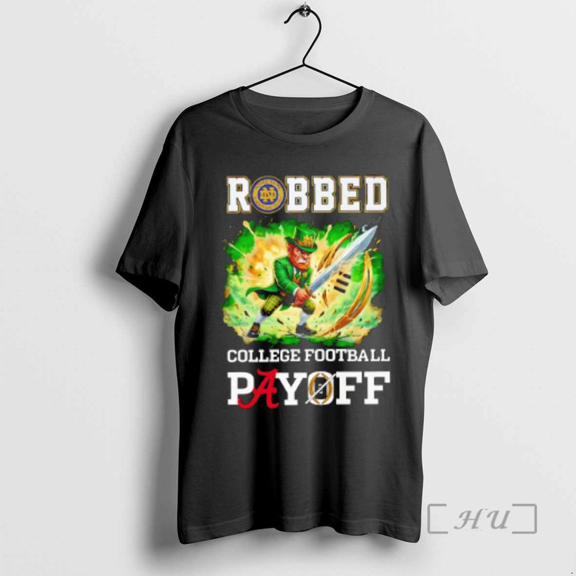 Officials Fighting Irish Robbed The Cfp Playoff Mascot T-Shirts, Hoodie, Sweatshirt | InkRitualCo.com