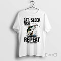 Officials Fishing Eat Sleep Fish Repeat Funny T-Shirts, Hoodie, Sweatshirt | InkRitualCo.com