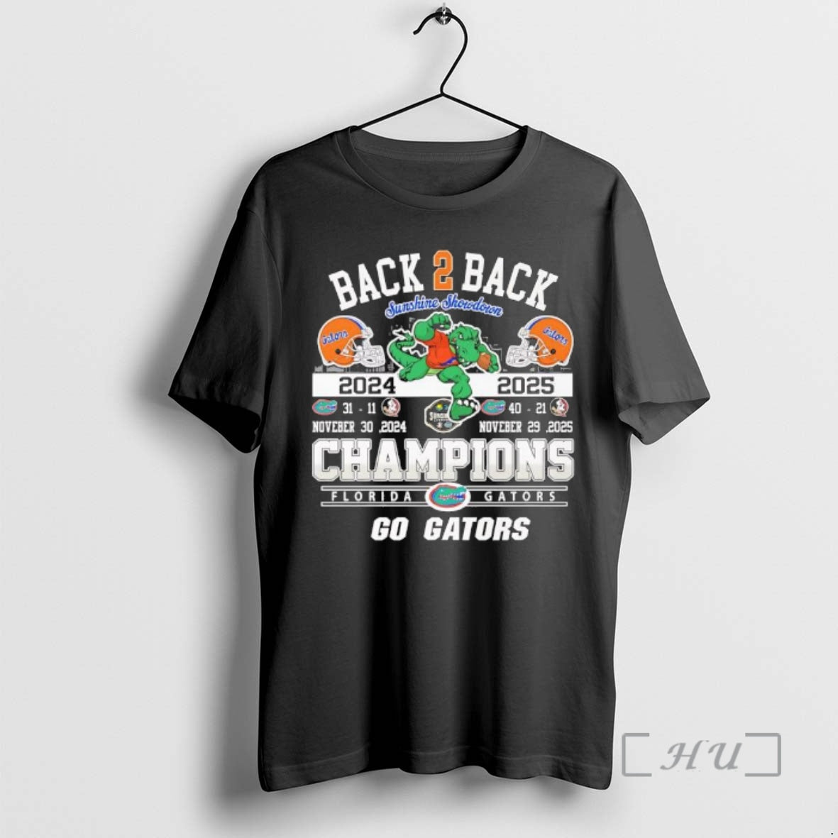 Officials Florida Gators Back 2 Back Champions Of Sunshine Showdown Go Gators Premium T Shirts Hoodie, Sweatshirt