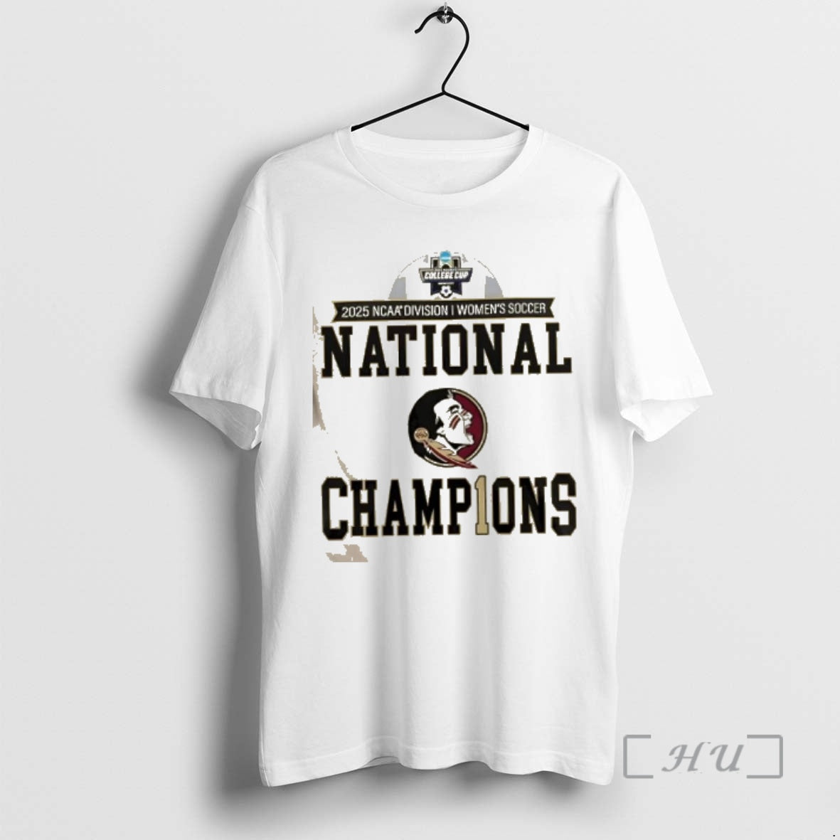 Officials Florida State Seminoles 2025 Ncaa Womens Soccer National Champions Locker Room 2 Sided Premium T-Shirts,...