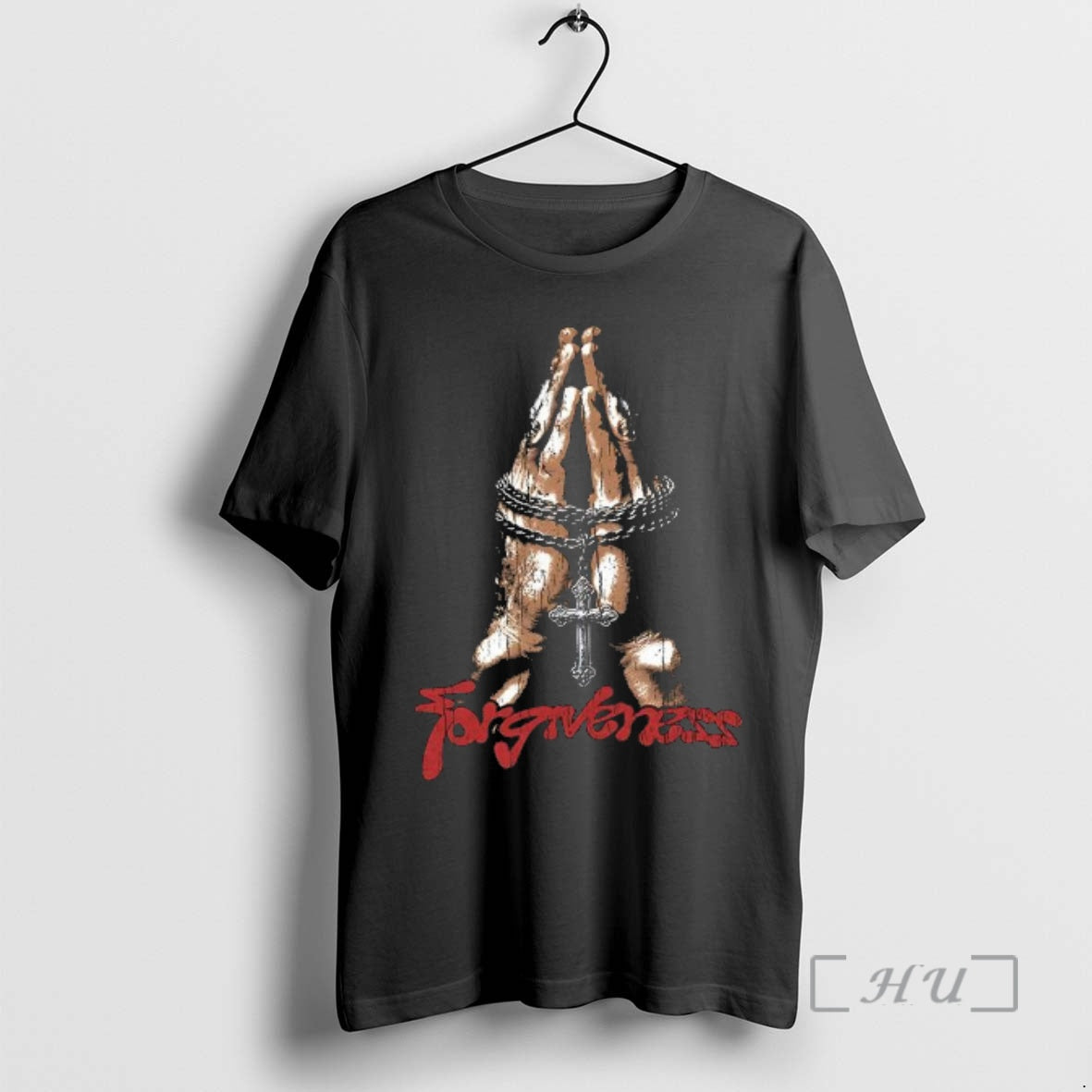 Officials Forgiveness Praying Hands With A Crucifix Necklace Graphic Woman T-Shirts, Hoodie, Sweatshirt | InkRitualCo.com