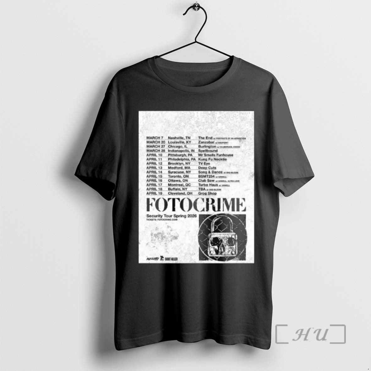Officials Fotocrime Security Tour Spring 2026 T-Shirts, Hoodie, Sweatshirt | InkRitualCo.com