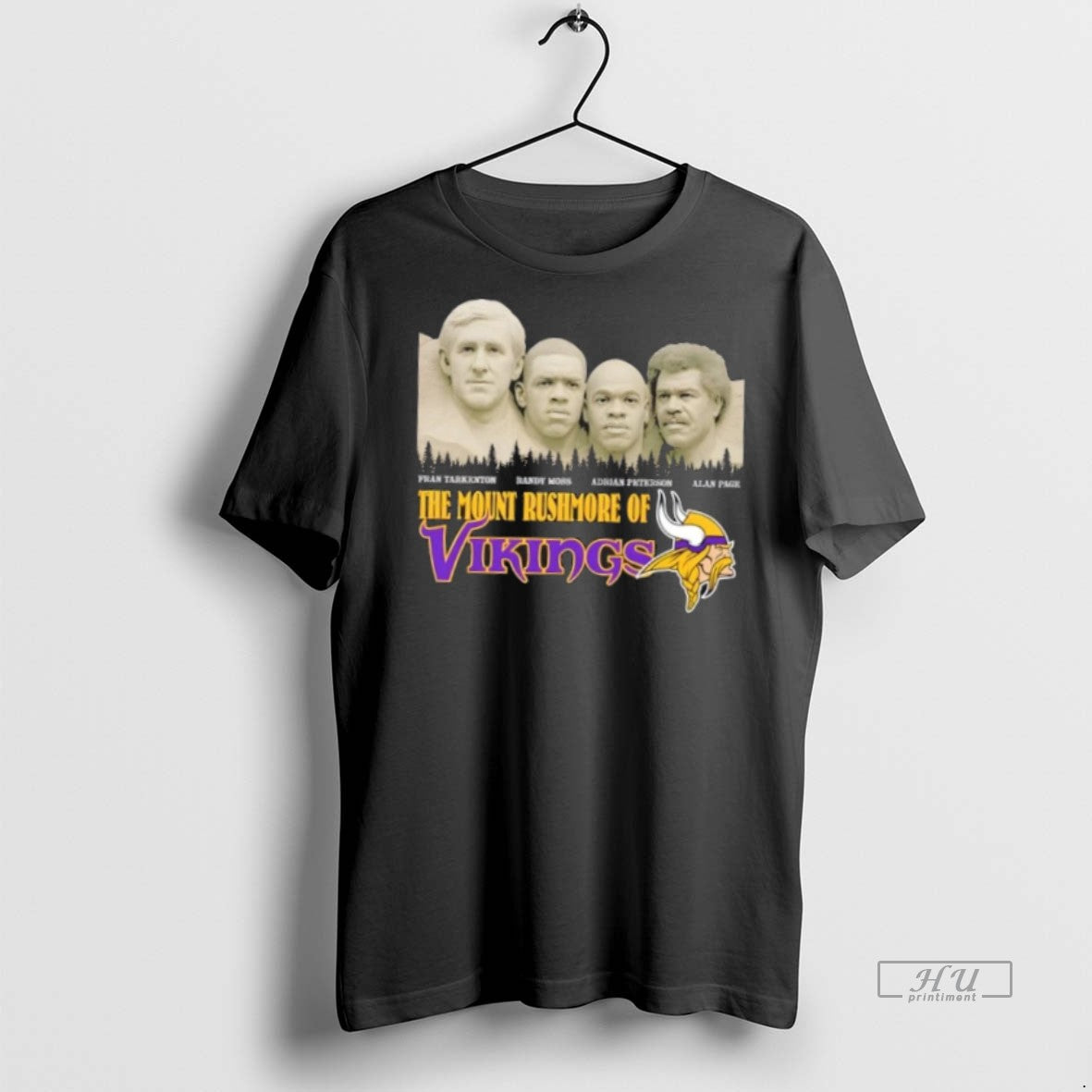 Officials Fran Tarkenton Randy Moss Adrian Peterson Alan Page The Mount Rushmore Of Minnesota Vikings T-Shirts, Hoodie,...