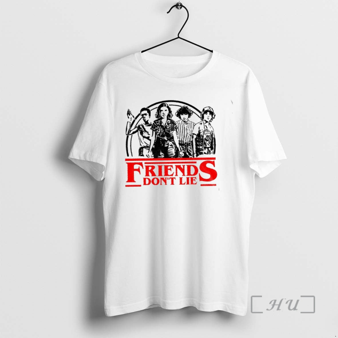 Officials Friends Dont Lie Retro Stranger Style Quote T-Shirts, Hoodie, Sweatshirt | InkRitualCo.com