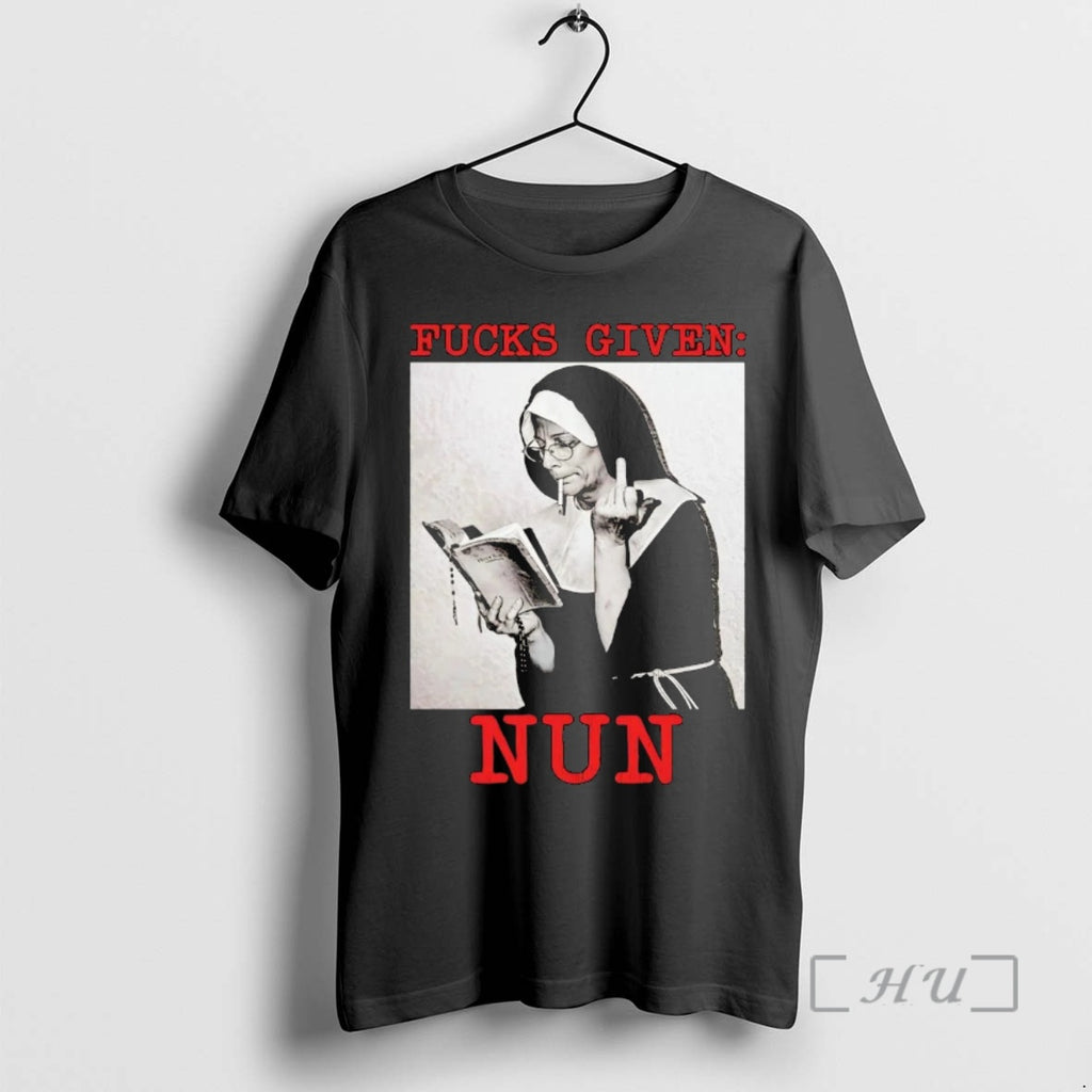 Officials Fucks Given Nun Middle Finger T-Shirts, Hoodie, Sweatshirt | InkRitualCo.com