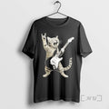 Officials Funny Cat Playing Guitar Rock And Roll T-Shirts, Hoodie, Sweatshirt | InkRitualCo.com