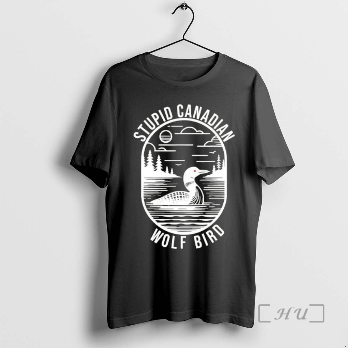 Officials Funny Stupid Canadian Wolf Bird Loon Hockey Wildlife T-Shirts, Hoodie, Sweatshirt | InkRitualCo.com
