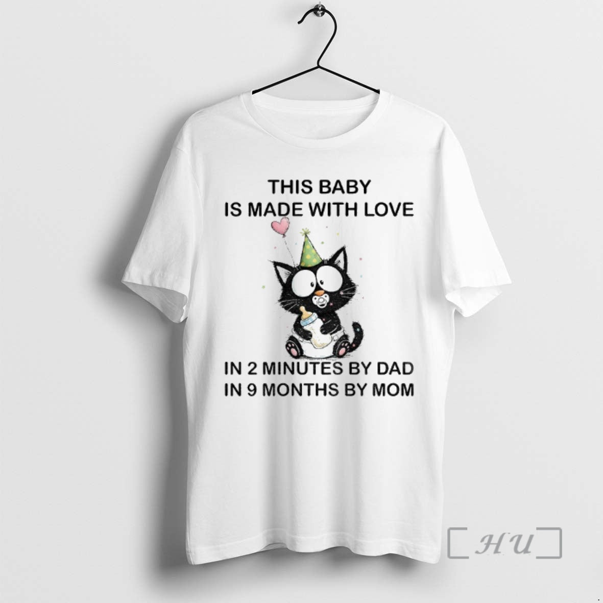 Officials Funny Cat This Baby Is Made With Love In 2 Minutes By Dad In T-Shirts, Hoodie, Sweatshirt | InkRitualCo.com