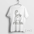 Officials Funny Cat Vaguely Aware Of Social Norms Meme T-Shirts, Hoodie, Sweatshirt | InkRitualCo.com