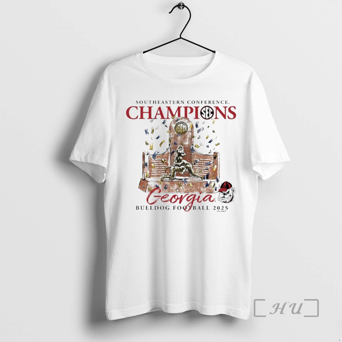 Officials Georgia Bulldogs 2025 Sec Football Champions Trophy Circle T-Shirts, Hoodie, Sweatshirt | InkRitualCo.com