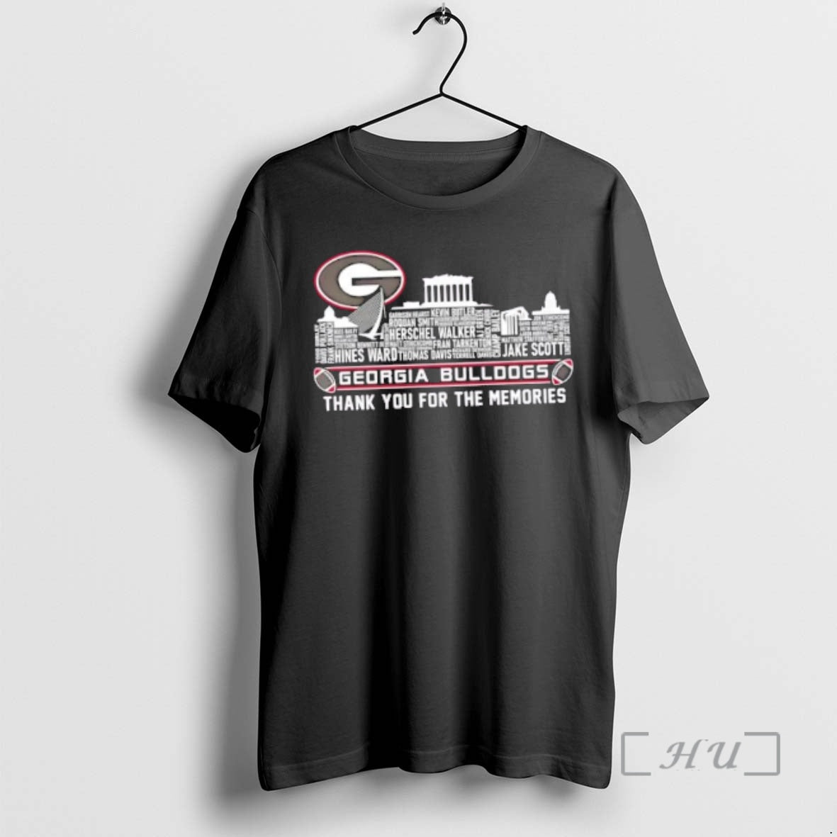Officials Georgia Bulldogs Names City Thank You For The Memories Skyline Premium T Shirts Sweater Hoodie, Sweatshirt