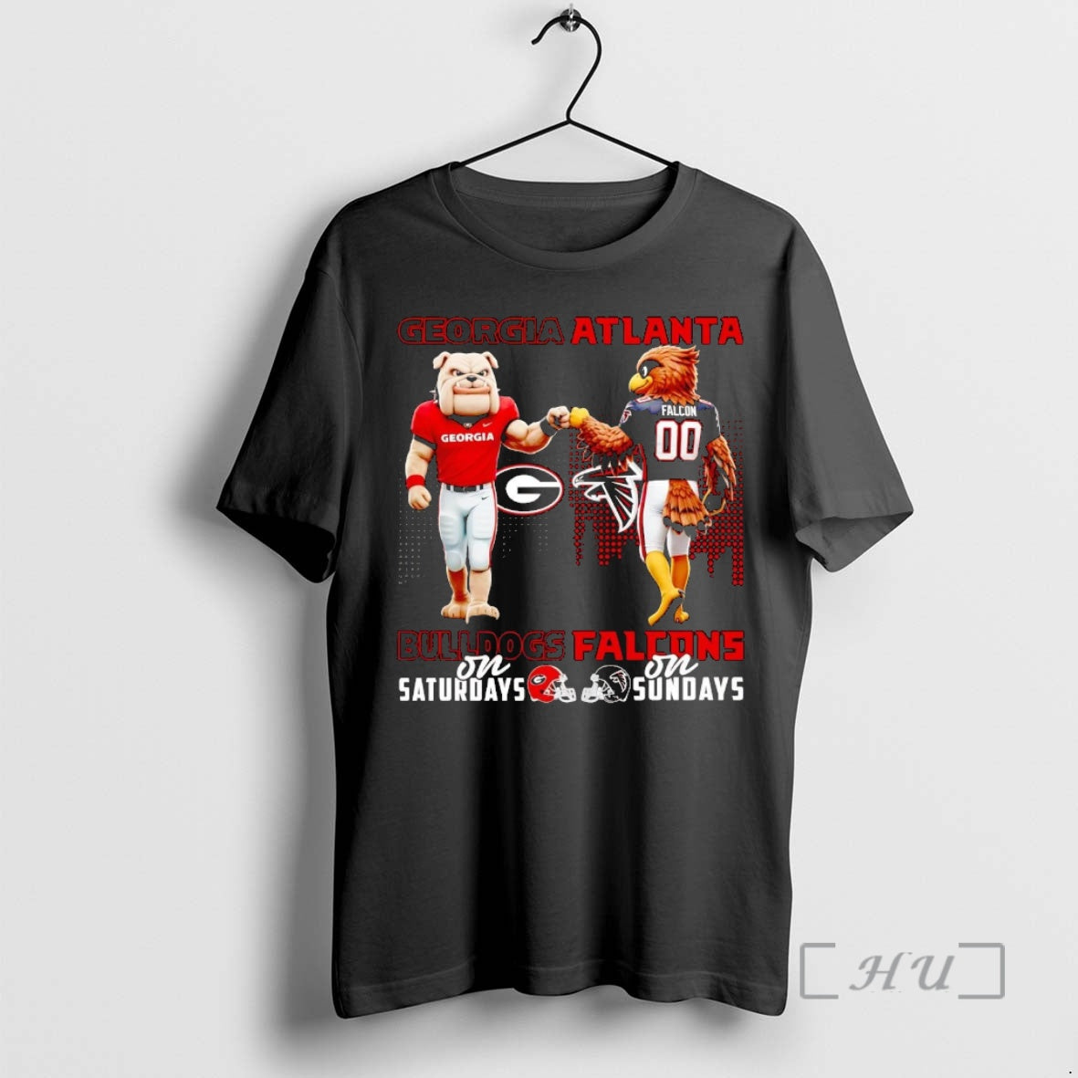 Officials Georgia Bulldogs On Saturdays Atlanta Falcons On Sundays Mascot T-Shirts, Hoodie, Sweatshirt | InkRitualCo.com