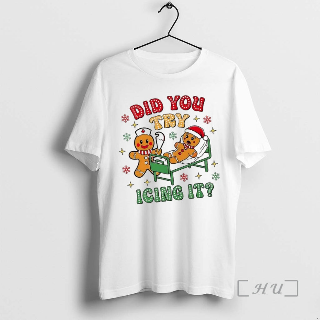 Officials Gingerbread Did You Try Icing It Christmas T-Shirts, Hoodie, Sweatshirt | InkRitualCo.com