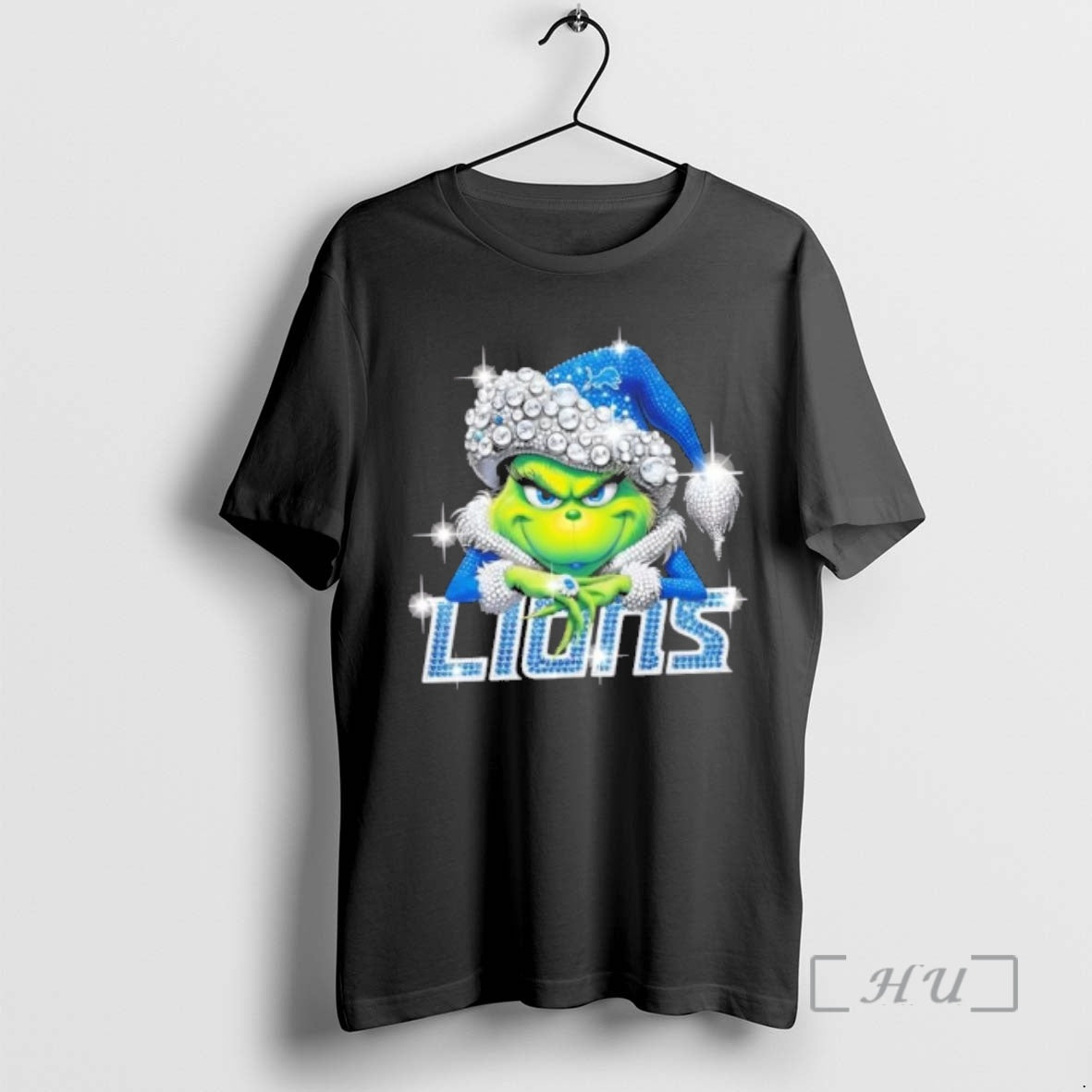 Officials Glitter Diamond Grinch Girl X Detroit Lions Football Graphic T-Shirts, Hoodie, Sweatshirt | InkRitualCo.com