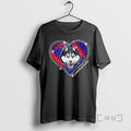 Officials Glitter Heart Connecticut Huskies Football Logo T-Shirts, Hoodie, Sweatshirt | InkRitualCo.com