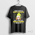Officials Gnome I May Have A Dirty Mouth But I Can Do Great Things Premium T-Shirts, Hoodie, Sweatshirt | InkRitualCo.com