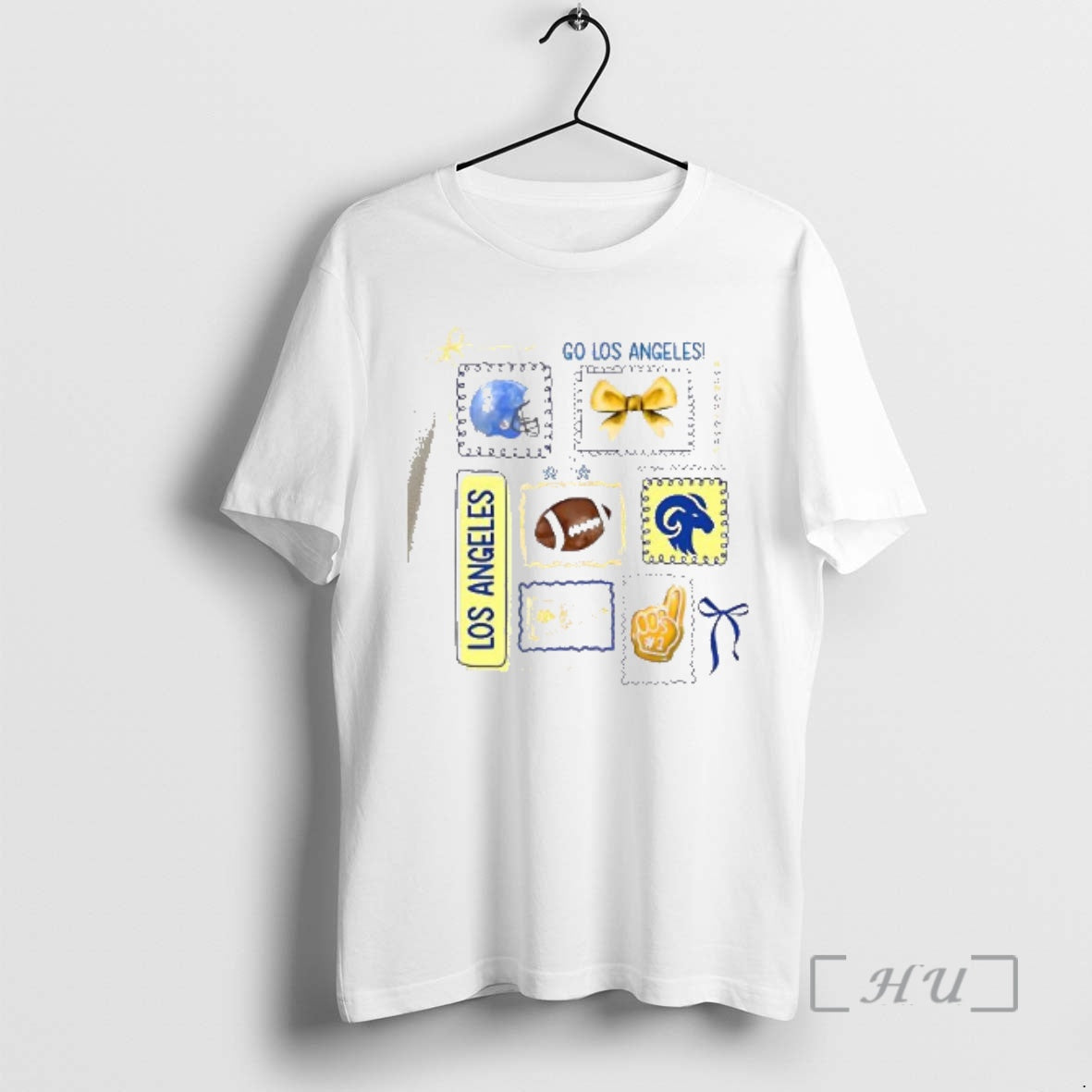 Officials Go Los Angeles Football Helmet Bow 1 Fan Graphic Team Spirit Premium T Shirts Hoodie, Sweatshirt | InkRitualCo.com