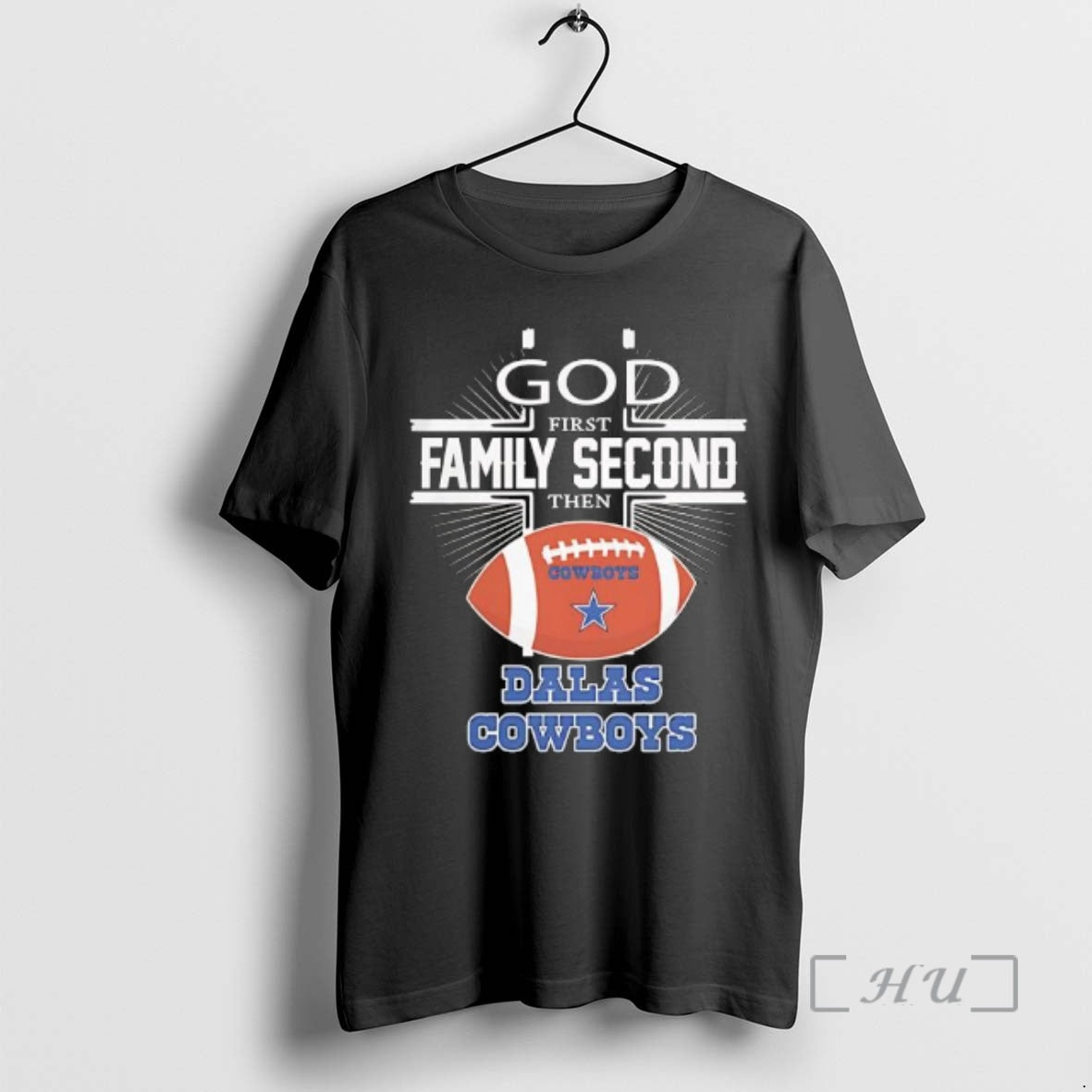 Officials God First Family Second Then Dallas Cowboys Logo T-Shirts, Hoodie, Sweatshirt | InkRitualCo.com