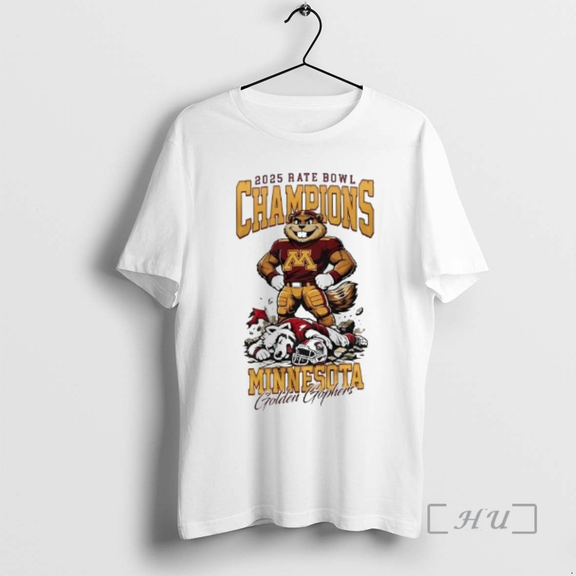 Officials Golden Gophers 2025 Rate Bowl Champions Mascot T-Shirts, Hoodie, Sweatshirt | InkRitualCo.com