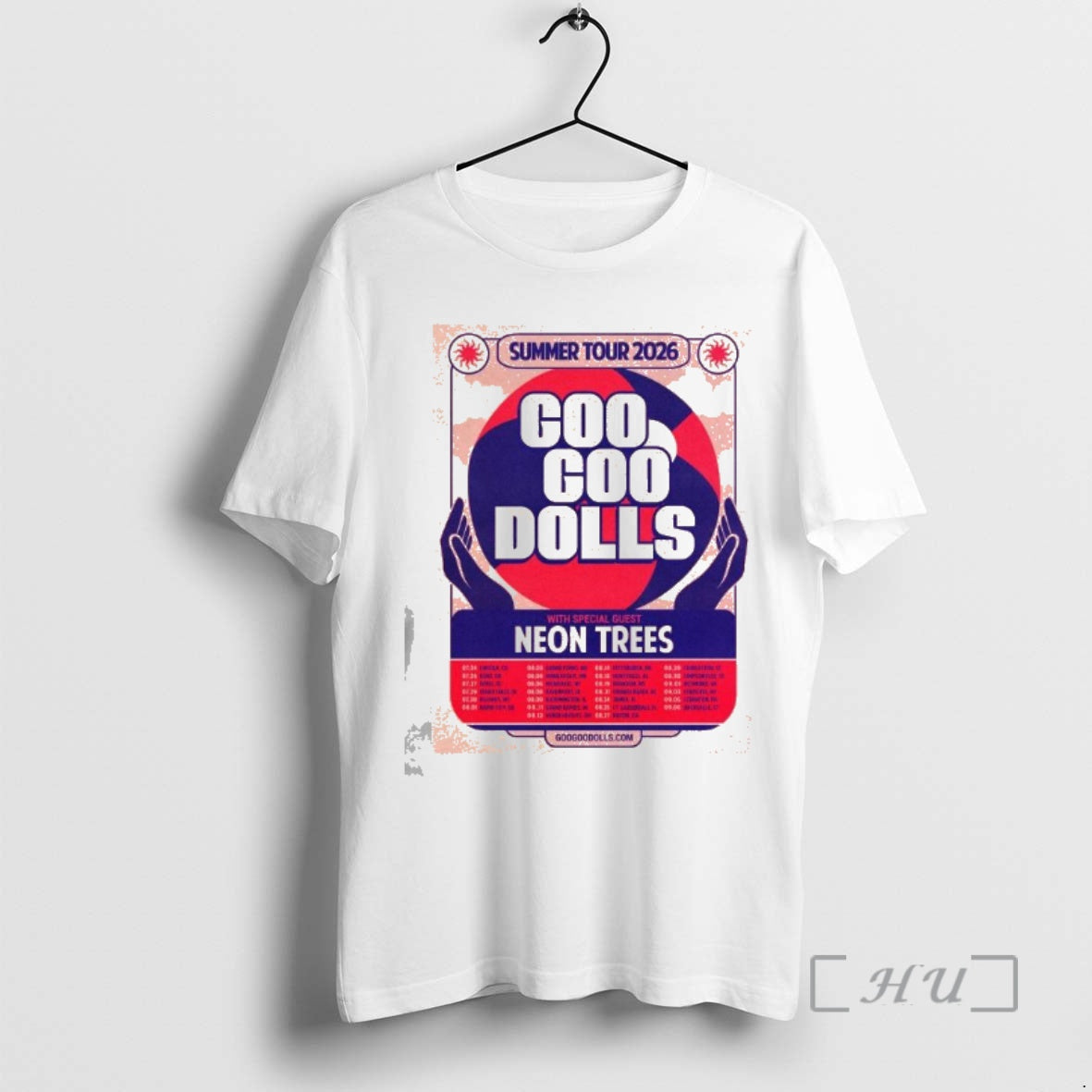 Officials Goo Goo Dolls With Special Guest Neon Trees Summer Tour 2026 Premium T Shirts Hoodie, Sweatshirt | InkRitualCo.com