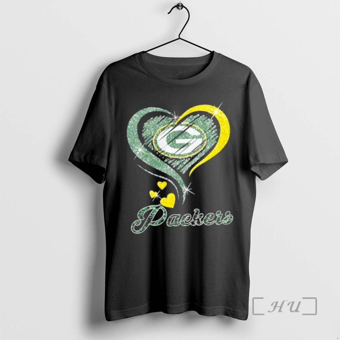 Officials Green Bay Packers Football In Glitter Heart Fans T-Shirts, Hoodie, Sweatshirt | InkRitualCo.com