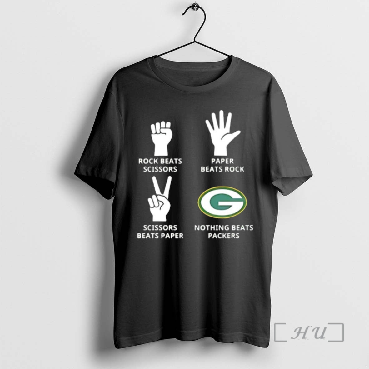 Officials Green Bay Packers Nothing Beats Rock Beats Scissors Paper Beats Rock Premium T Shirts Hoodie, Sweatshirt