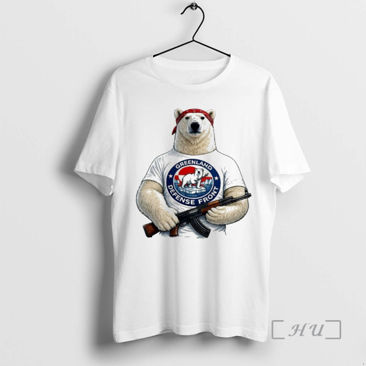 Officials Greenland Defense Front Polar Bear Patriotic Polar Bear T-Shirts, Hoodie, Sweatshirt | InkRitualCo.com
