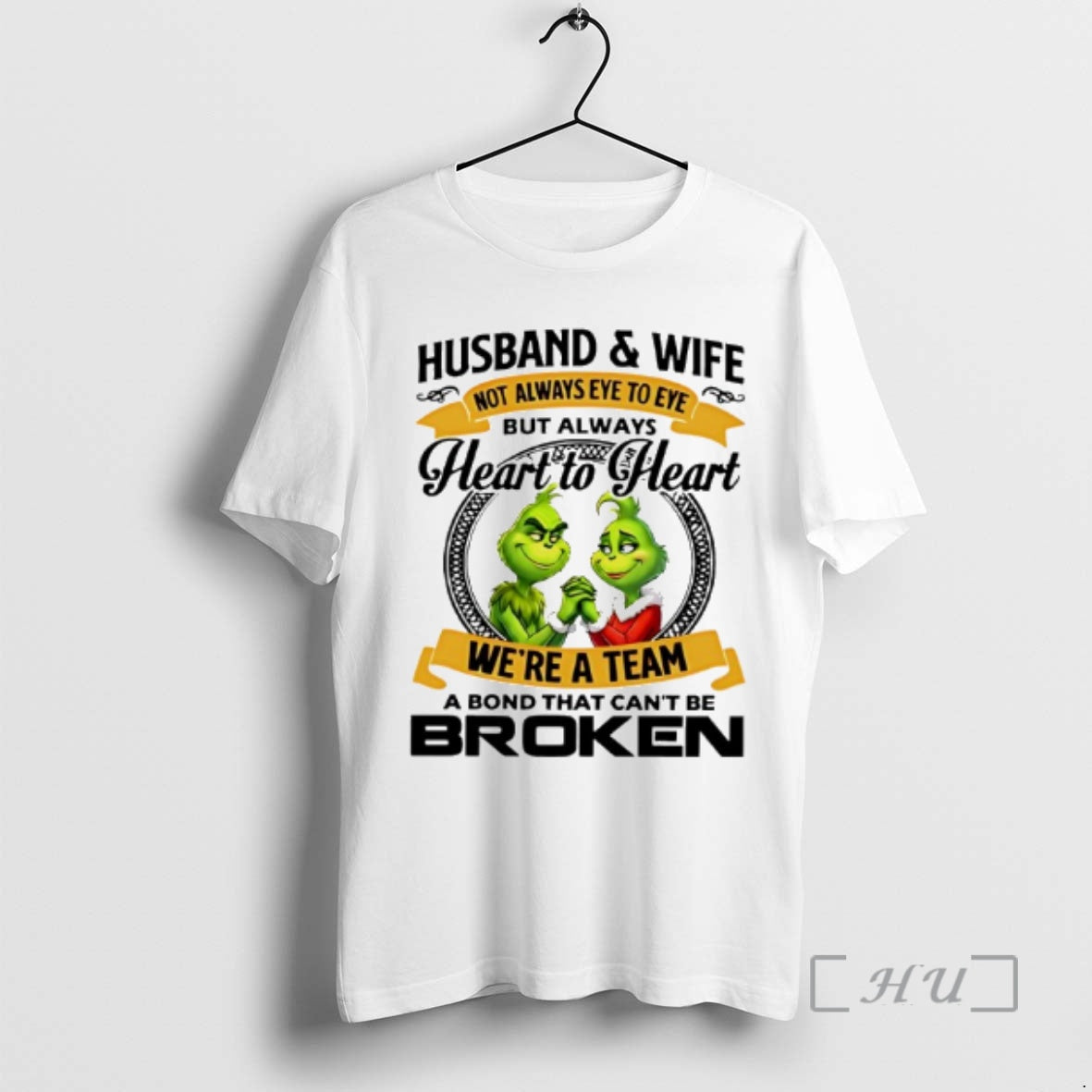 Officials Grinch Husband Wife Not Always Eye To Eye But Always Heart To Heart Were T-Shirts, Hoodie, Sweatshirt
