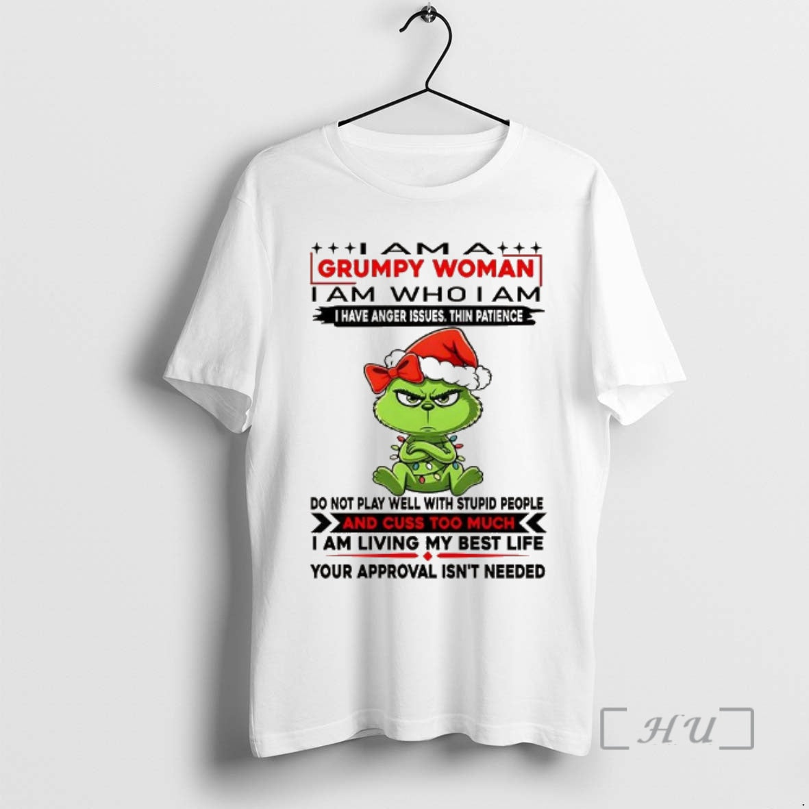 Officials Grinch I Am A Grumpy Woman I Have Anger Issues Thin Patience Premium T-Shirts, Hoodie, Sweatshirt | InkRitualCo.com