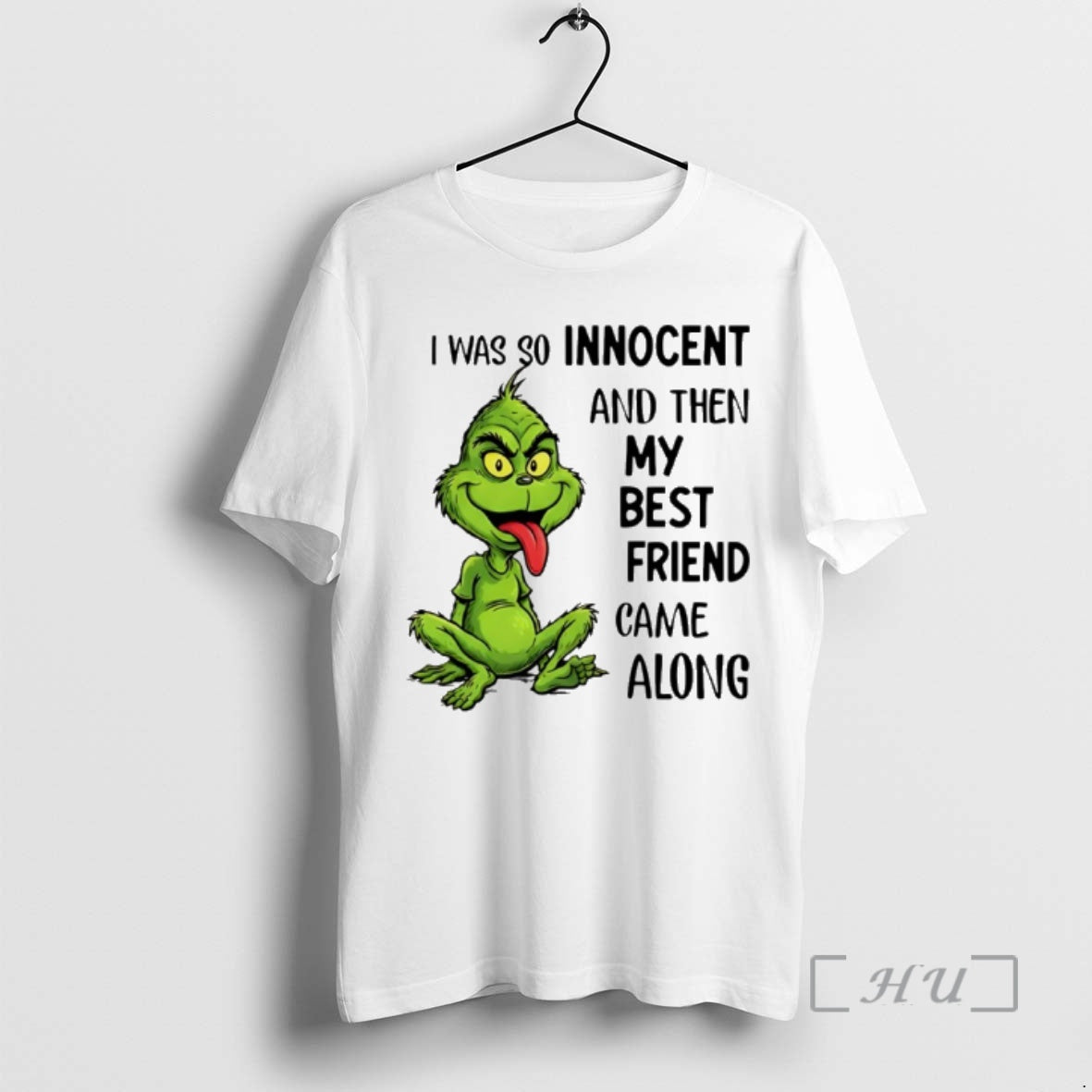 Officials Grinch I Was So Innocent And Then My Best Friend Came Along Premium T-Shirts, Hoodie, Sweatshirt | InkRitualCo.com