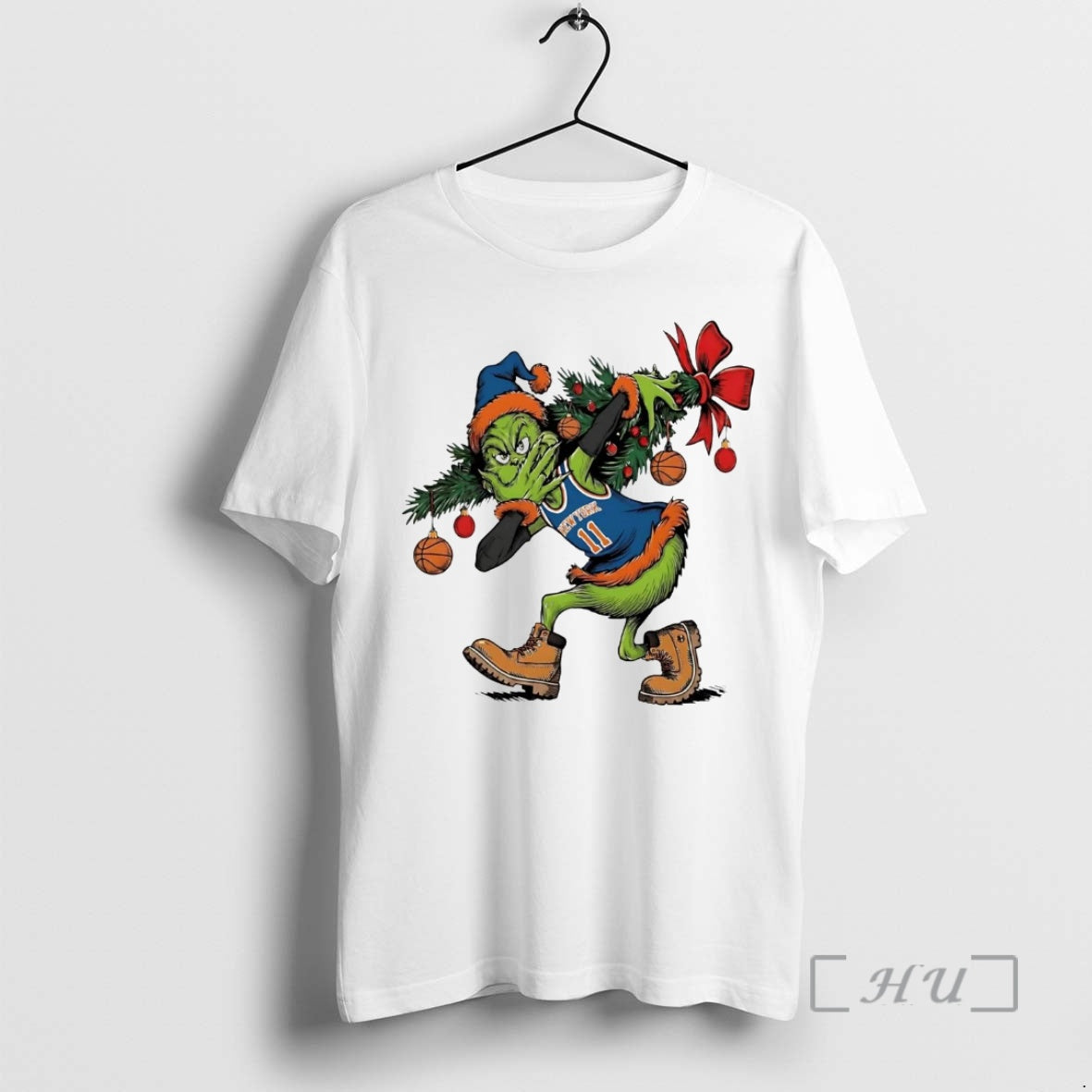 Officials Grinch Jalen Brunson 3 Point Celebration Christmas T-Shirts, Hoodie, Sweatshirt | InkRitualCo.com