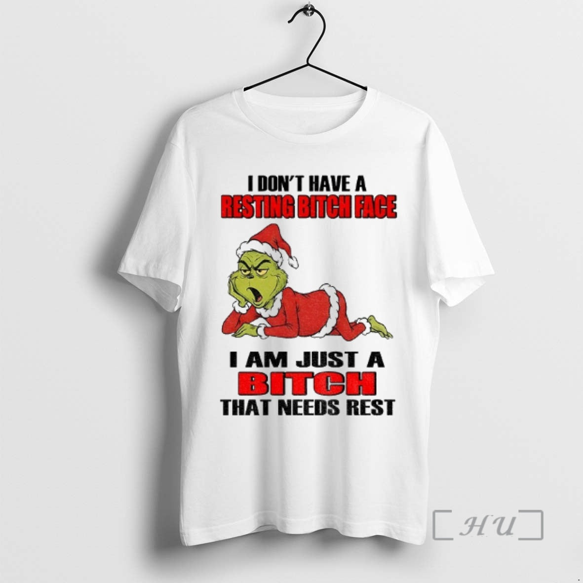 Officials Grinch Santa I Dont Have A Resting Bitch Face I Am Just A Bitch T-Shirts, Hoodie, Sweatshirt | InkRitualCo.com