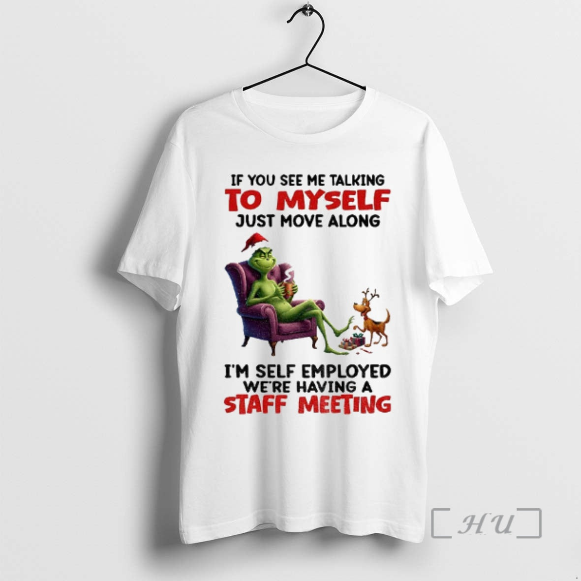 Officials Grinch Santa If You See Me Talking To Myself Just Move Along Im Self T-Shirts, Hoodie, Sweatshirt | InkRitualCo.com