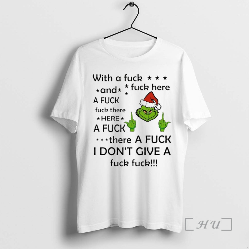 Officials Grinch With A Fuck And Fuck Here Christmas 2025 T-Shirts, Hoodie, Sweatshirt | InkRitualCo.com