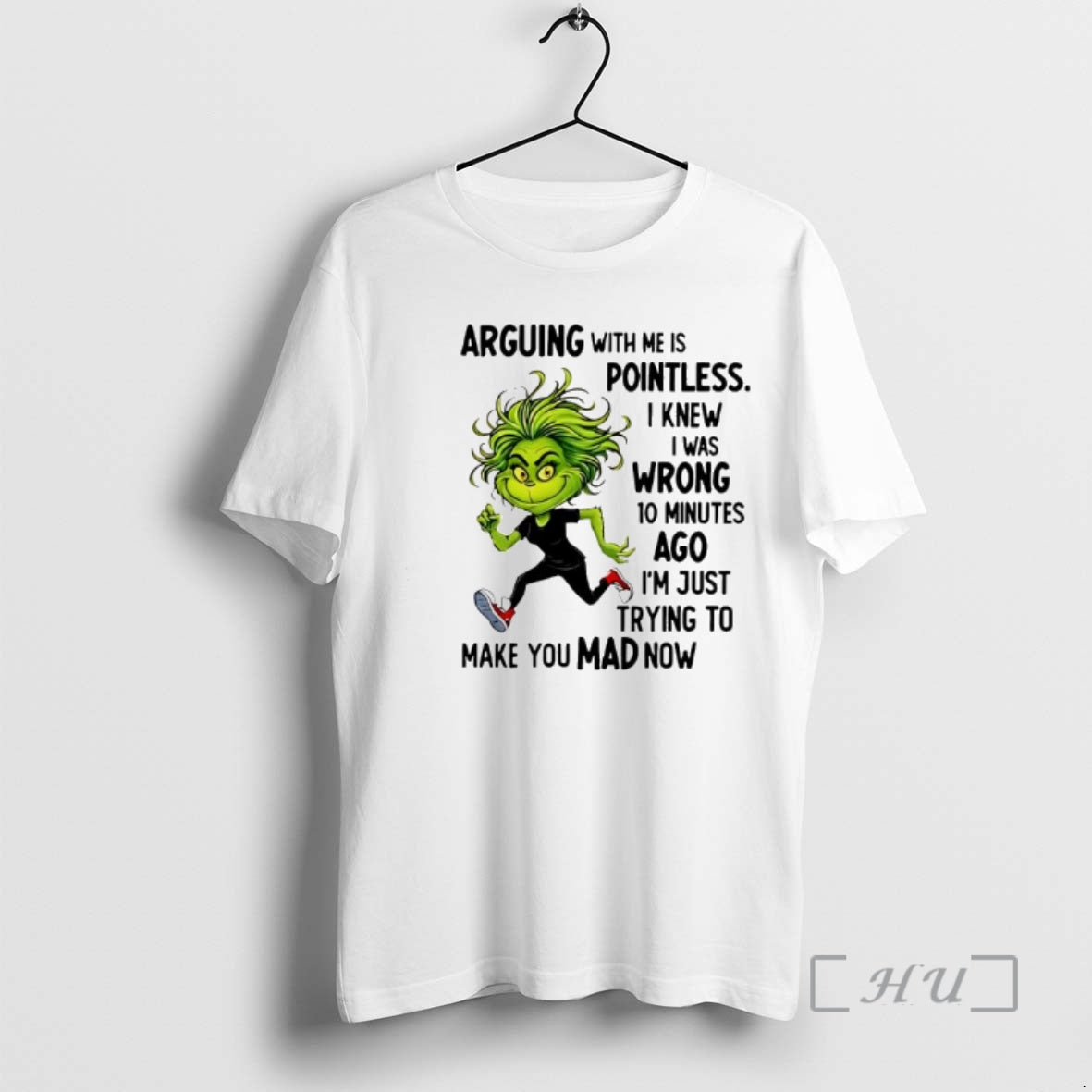 Officials Grinch Arguing With Me Is Pointless I Knew I Was Wrong Premium T Shirts Hoodie, Sweatshirt | InkRitualCo.com