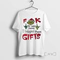 Officials Grinch Middle Finger Fuck My Baby Daddy I Bought Them Gifts Christmas Premium T-Shirts, Hoodie, Sweatshirt
