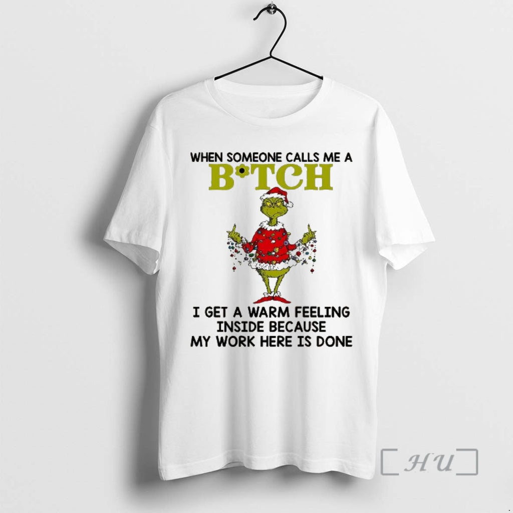 Officials Grinch Middle Finger When Someone Calls Me A Bitch T-Shirts, Hoodie, Sweatshirt | InkRitualCo.com