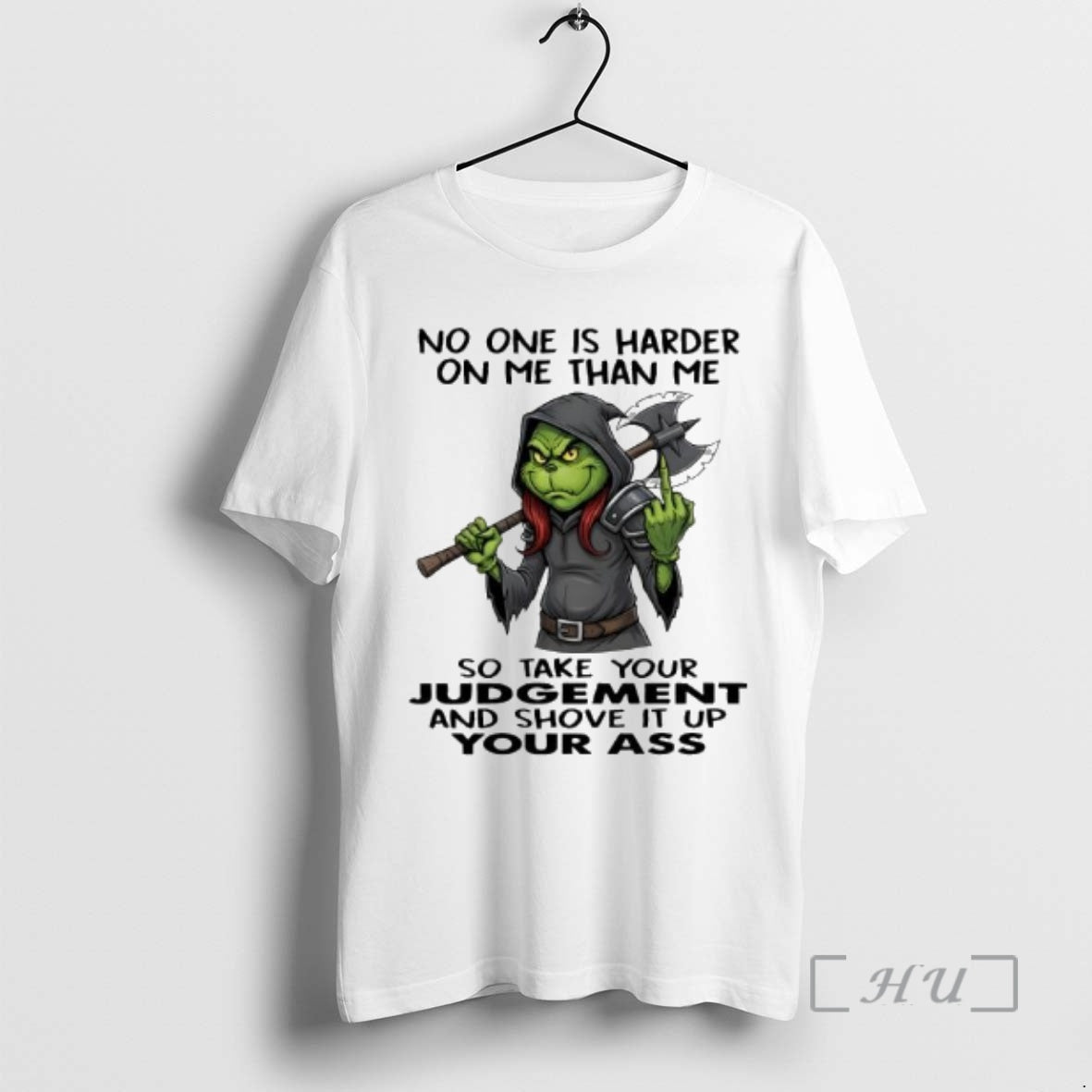 Officials Grinch No One Is Harder On Me Than Me T-Shirts, Hoodie, Sweatshirt | InkRitualCo.com