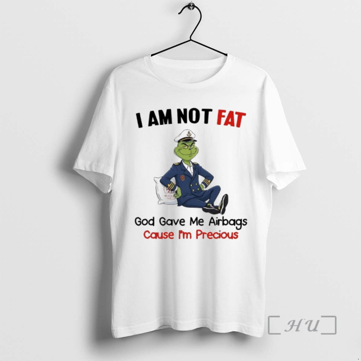 Officials Grinch Not Fat God Gave Me Airbags Cause Im Precious Premium T Shirts Sweater Hoodie, Sweatshirt | InkRitualCo.com