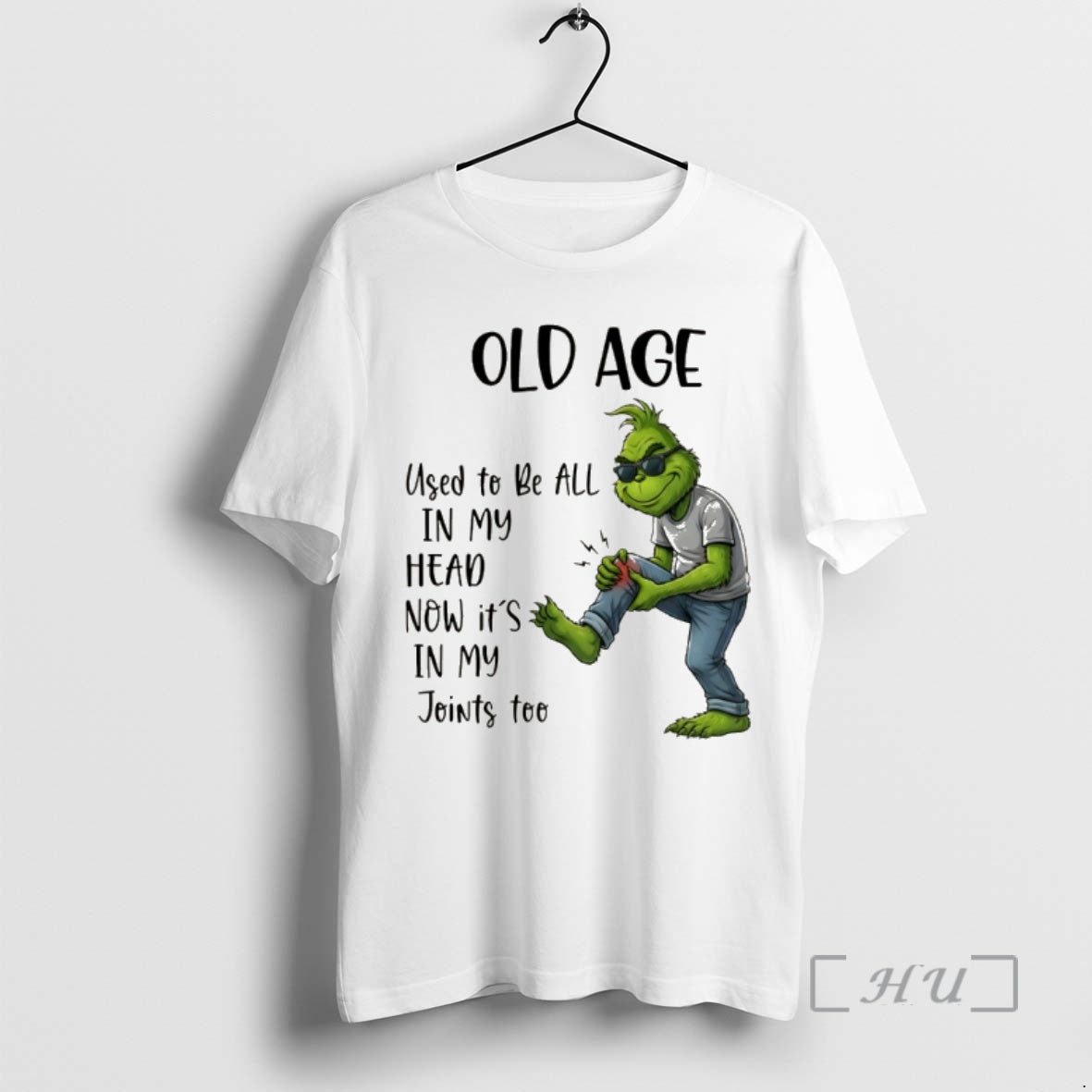 Officials Grinch Old Age Used To Be All In My Head Now Its In My T-Shirts, Hoodie, Sweatshirt | InkRitualCo.com