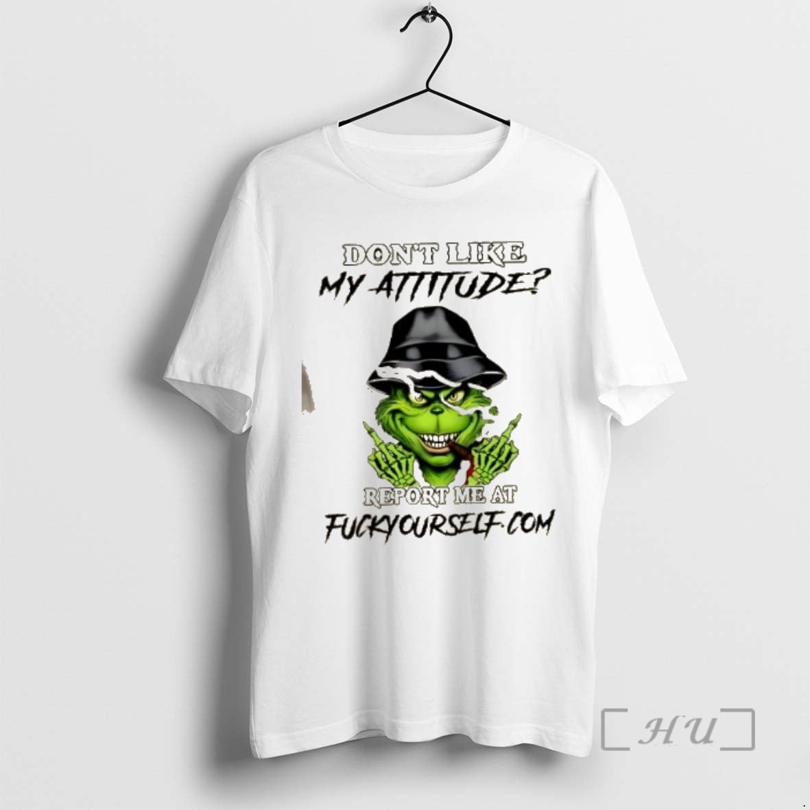 Officials Grinch Smoking Dont Like My Attitude Reportme At Fuckyourself T-Shirts, Hoodie, Sweatshirt | InkRitualCo.com
